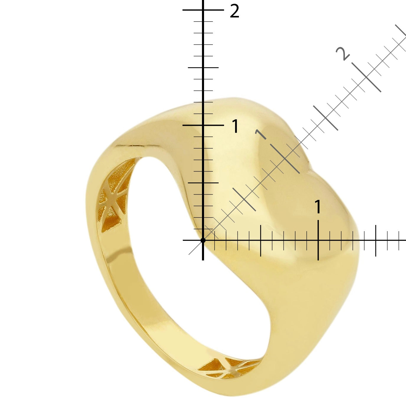 Signet Ring Hart 9kt Gold