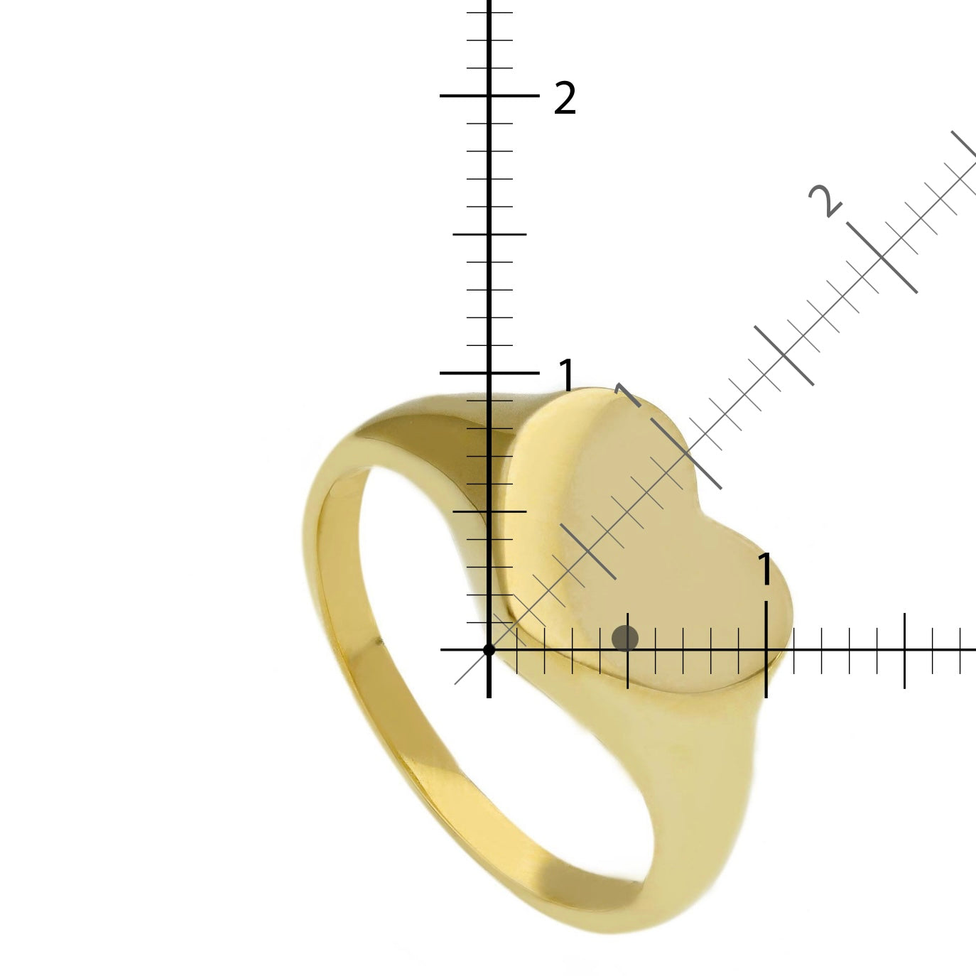 Signet Ring Hart Small 14kt Gold