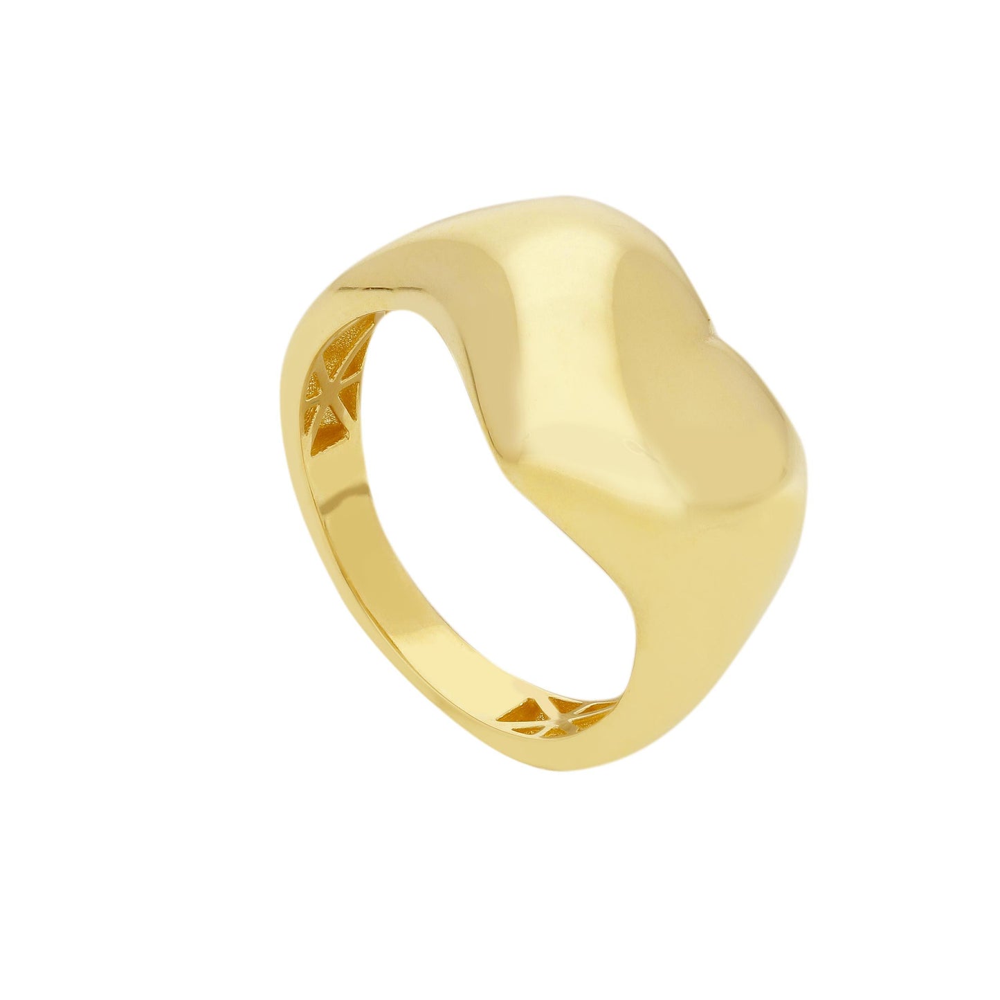 Signet Ring Hart 9kt Gold