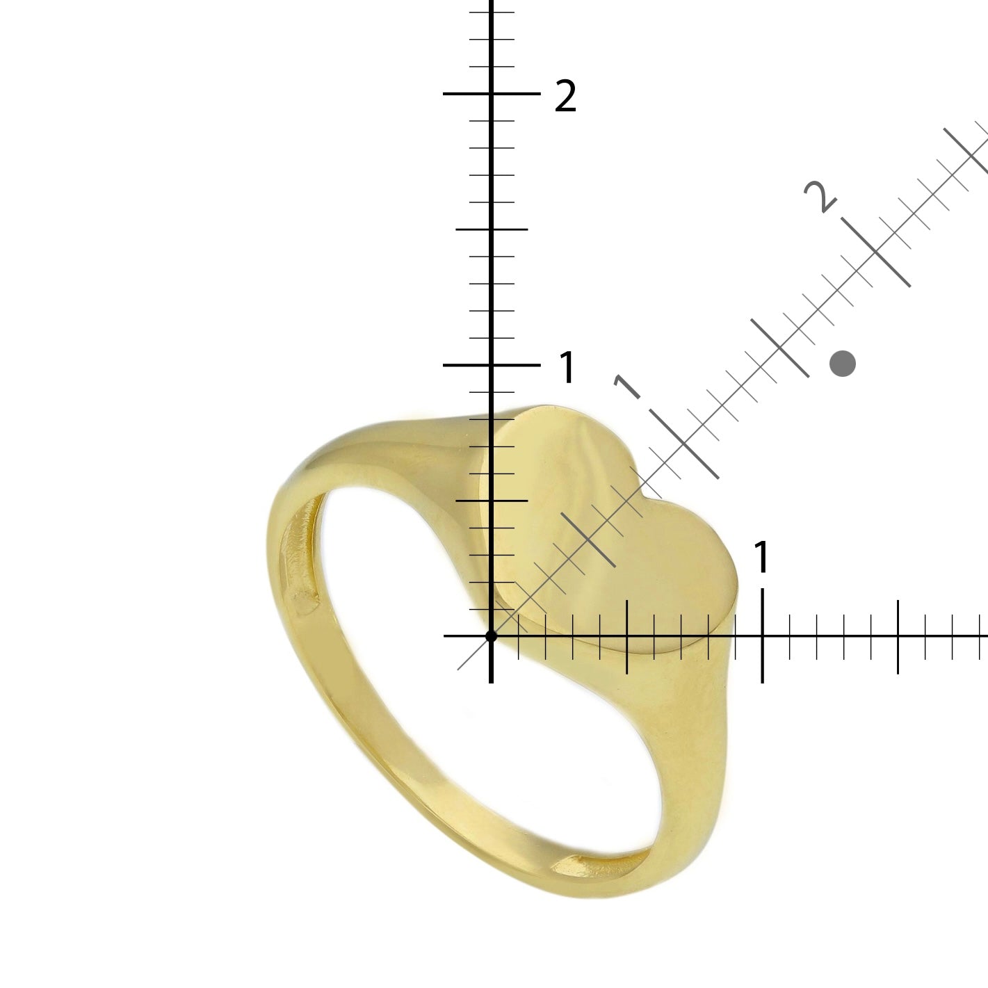 Signet Ring Hart Small 9kt Gold