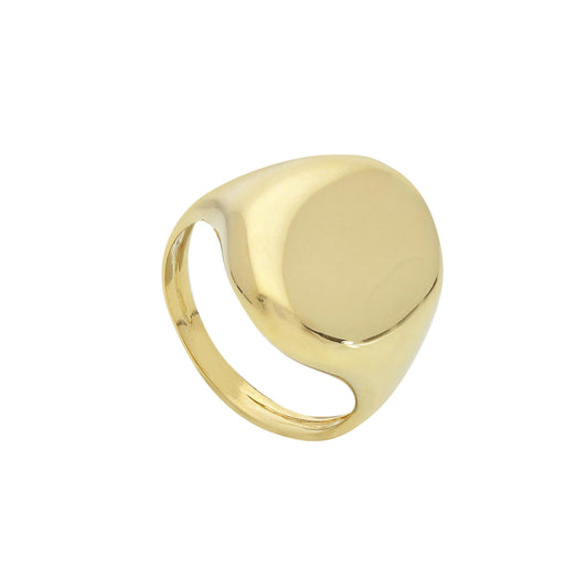 Signet Ring Big 14kt Gold