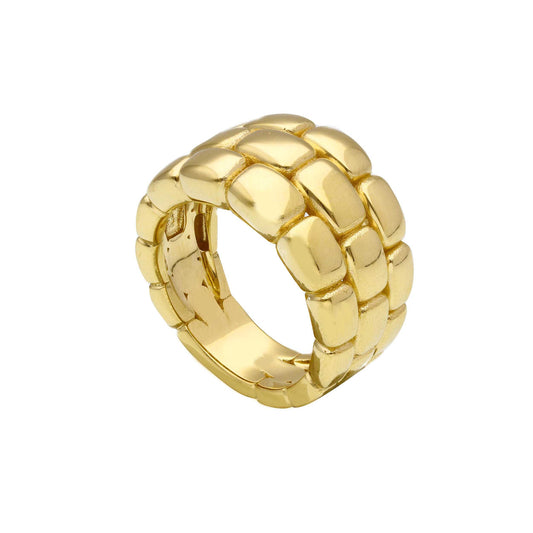 Knitted Ring 18kt Gold