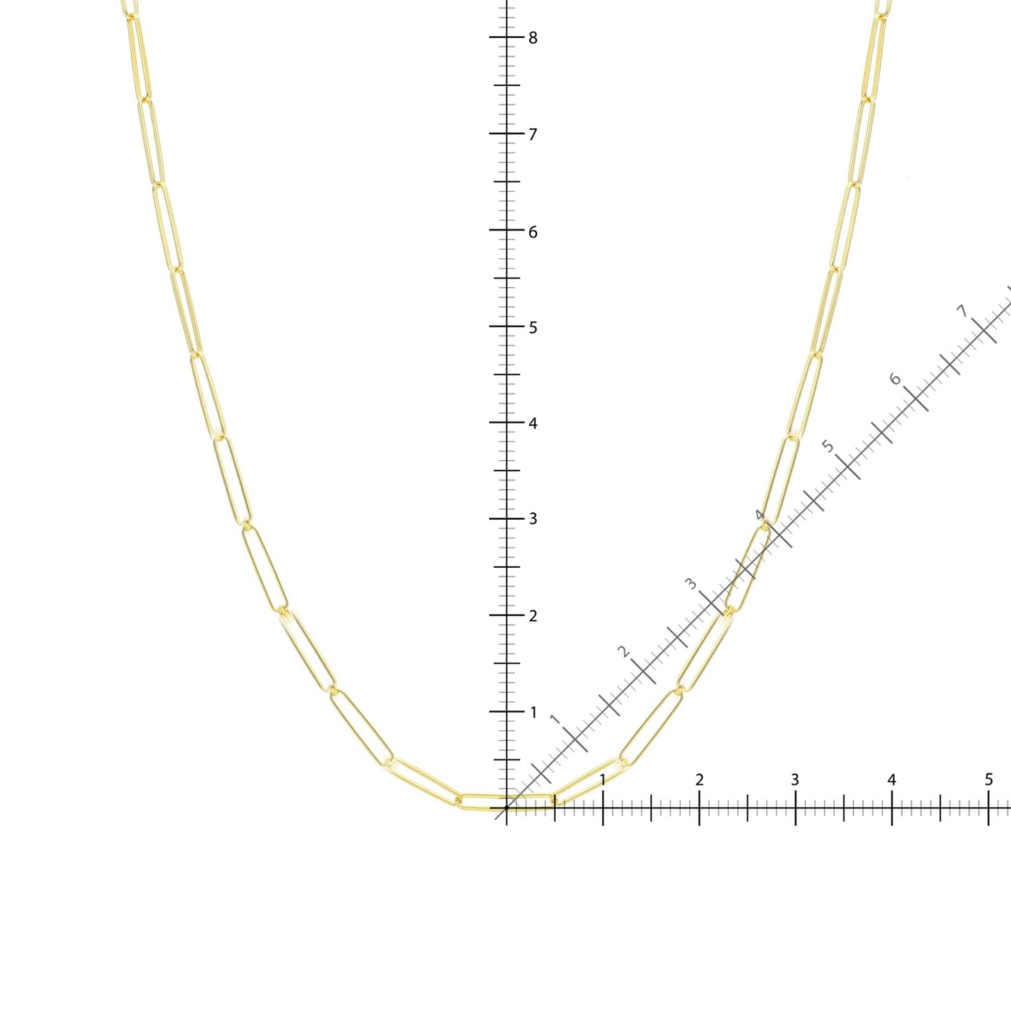 Paperclip Necklace 14kt Gold