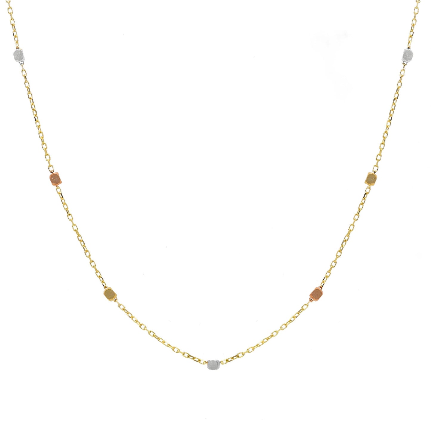 Mini Beads Necklace 14kt Gold