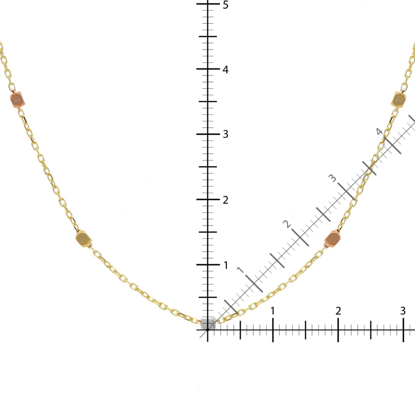 Mini Beads Necklace 14kt Gold