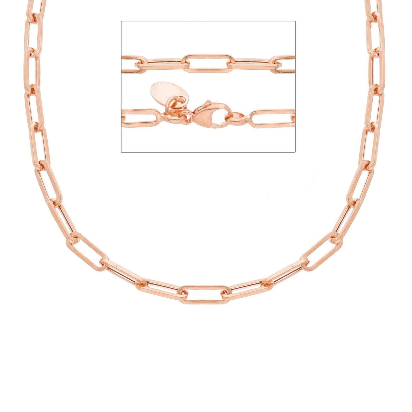 Paperclip Necklace 14kt Gold