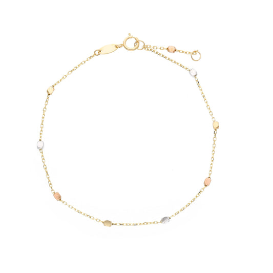 Mini Beads 14kt Yellow Gold Bracelet